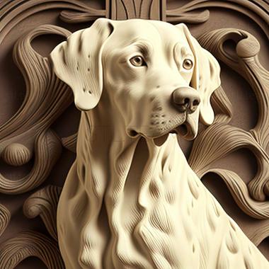 3D model Dalmatian dog (STL)